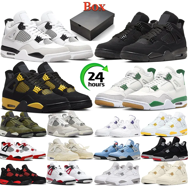 With Box Military Black Cat 4 Jumpman Basketball Shoes Outdoor Pine Green  Mens 4s Canvas Red Thunder Yellow White Oreo Women Mens Sneakers Sports  Trainers Size 5.5 13 From Dropshipping_shop, $23.87